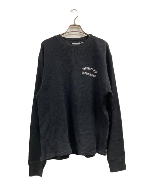 Carhartt WIP（カーハート ワーク イン プログレス）Carhartt WIP (カーハート ワーク イン プログレス) L/S BASICS SCRIPT T-SHIRT ブラック サイズ:Sの古着・服飾アイテム