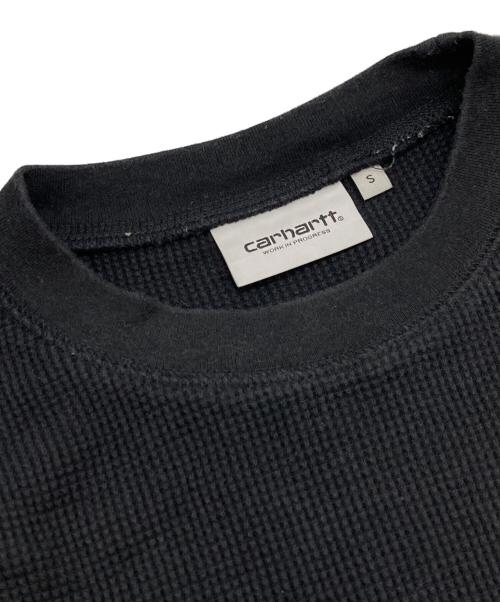 Carhartt WIP（カーハート ワーク イン プログレス）Carhartt WIP (カーハート ワーク イン プログレス) L/S BASICS SCRIPT T-SHIRT ブラック サイズ:Sの古着・服飾アイテム