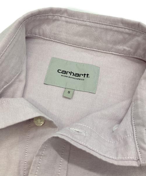 Carhartt WIP（カーハート ワーク イン プログレス）CARHARTT WIP (カーハート ワーク イン プログレス) S/S BRAXTON SHIRT パープル サイズ:Sの古着・服飾アイテム