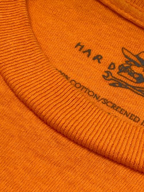 HARD LUCK（ハードラック）HARD LUCK (ハードラック) プリントTシャツ オレンジ サイズ:XLの古着・服飾アイテム