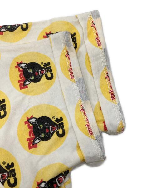 SUPREME（シュプリーム）Supreme (シュプリーム) 24SS/Black Cat S/S Top ホワイト×イエロー サイズ:Sの古着・服飾アイテム
