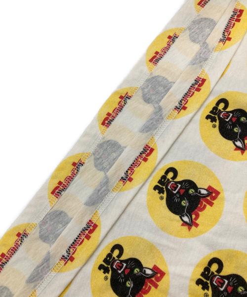 SUPREME（シュプリーム）Supreme (シュプリーム) 24SS/Black Cat S/S Top ホワイト×イエロー サイズ:Sの古着・服飾アイテム
