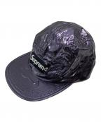 SUPREMEシュプリーム）の古着「Glossy Ripstop Camp Cap」｜パープル