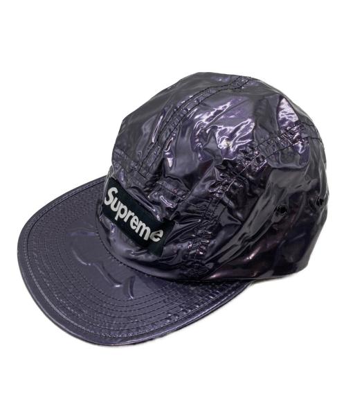 SUPREME（シュプリーム）Supreme (シュプリーム) Glossy Ripstop Camp Cap パープルの古着・服飾アイテム