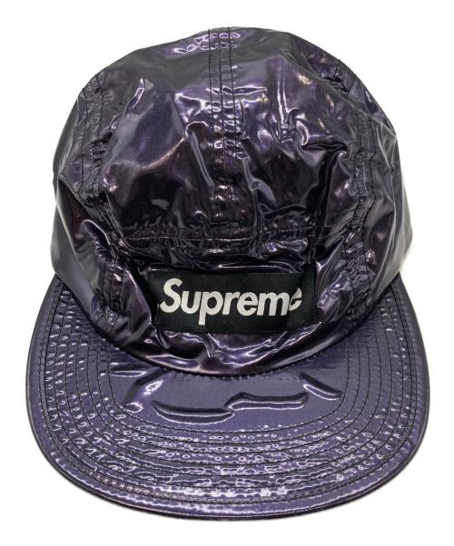 SUPREME（シュプリーム）Supreme (シュプリーム) Glossy Ripstop Camp Cap パープルの古着・服飾アイテム