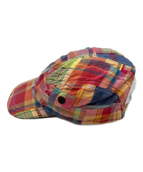 NEW YORK HAT&CAP CO.（ニューヨークハットアンドキャップ）NEW YORK HAT&CAP CO. (ニューヨークハットアンドキャップ) パッチワークキャップ レッドの古着・服飾アイテム
