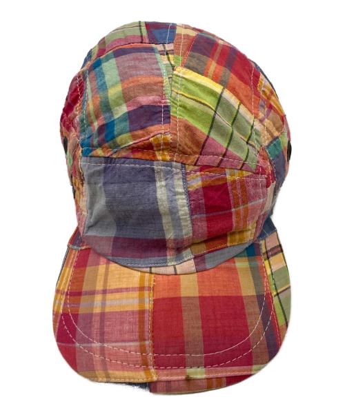 NEW YORK HAT&CAP CO.（ニューヨークハットアンドキャップ）NEW YORK HAT&CAP CO. (ニューヨークハットアンドキャップ) パッチワークキャップ レッドの古着・服飾アイテム