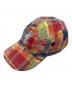 NEW YORK HAT&CAP CO.（ニューヨークハットアンドキャップ）の古着「パッチワークキャップ」｜レッド
