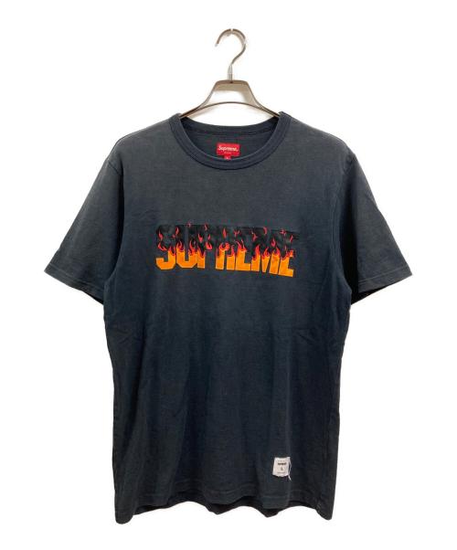 SUPREME（シュプリーム）Supreme (シュプリーム) 19AW Flame S/S Top ブラック サイズ:Lの古着・服飾アイテム