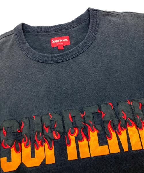 SUPREME（シュプリーム）Supreme (シュプリーム) 19AW Flame S/S Top ブラック サイズ:Lの古着・服飾アイテム
