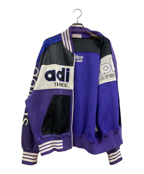 adidas（アディダス）adidas (アディダス) トラックジャケット ブラック×パープル サイズ:Lの古着・服飾アイテム