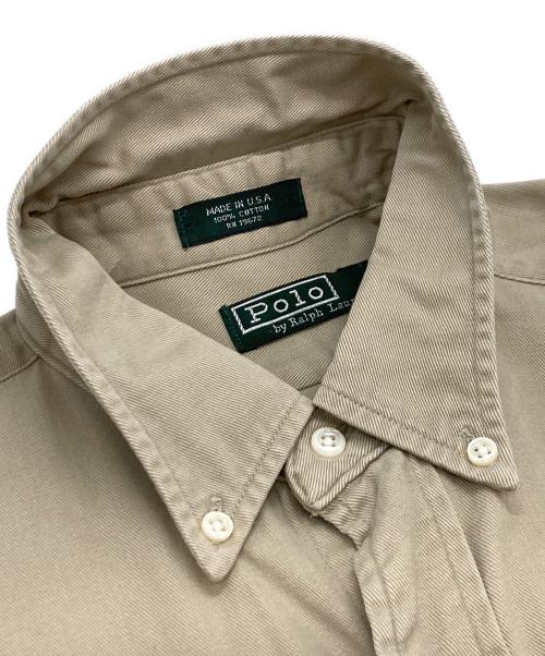 POLO RALPH LAUREN（ポロ・ラルフローレン）POLO RALPH LAUREN (ポロ・ラルフローレン) ボタンダウンシャツ ブラウン サイズ:XLの古着・服飾アイテム