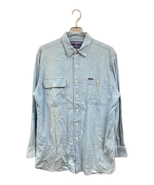 POLO SPORT（ポロスポーツ）POLO SPORT (ポロスポーツ) シャンブレーシャツ インディゴ サイズ:Lの古着・服飾アイテム