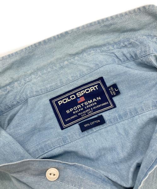 POLO SPORT（ポロスポーツ）POLO SPORT (ポロスポーツ) シャンブレーシャツ インディゴ サイズ:Lの古着・服飾アイテム