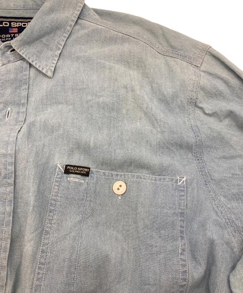 POLO SPORT（ポロスポーツ）POLO SPORT (ポロスポーツ) シャンブレーシャツ インディゴ サイズ:Lの古着・服飾アイテム