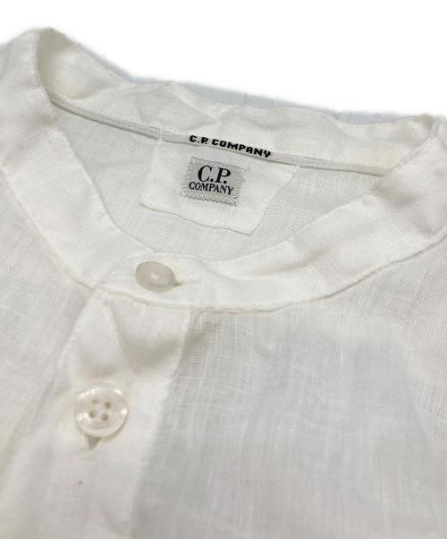 C.P COMPANY（シーピーカンパニー）C.P COMPANY (シーピーカンパニー) リネンシャツ ホワイト サイズ:Ｌの古着・服飾アイテム