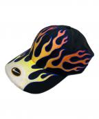 NIKEナイキ）の古着「Club Cap Structured OG Flame Cap」｜オレンジ×ブラック
