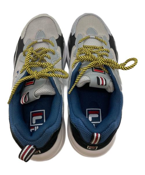 FILA（フィラ）FILA (フィラ) ローカットスニーカー グレー×ネイビー サイズ:27.5㎝の古着・服飾アイテム