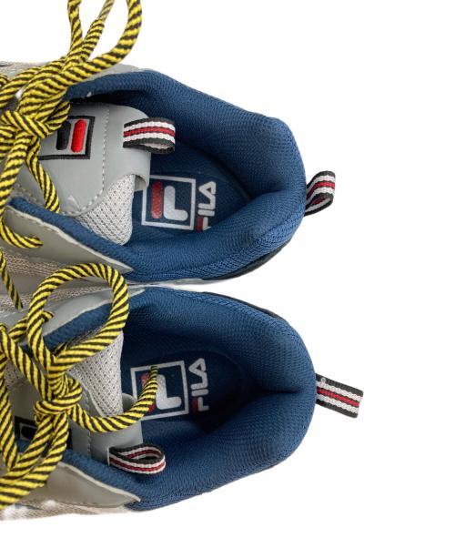 FILA（フィラ）FILA (フィラ) ローカットスニーカー グレー×ネイビー サイズ:27.5㎝の古着・服飾アイテム