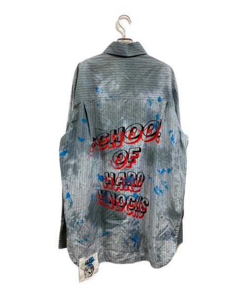 CVTVLIST（カタリスト）CVTVLIST (カタリスト) ストライプロングシャツ ブルー サイズ:FREEの古着・服飾アイテム