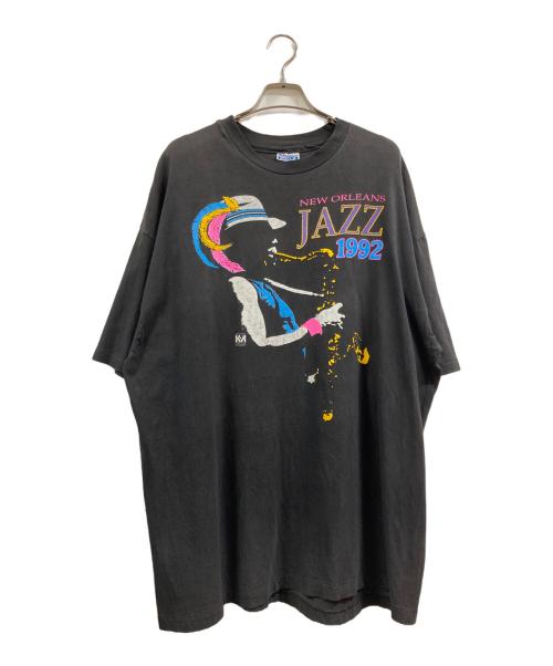 Hanes（ヘインズ）Hanes (ヘインズ)  NEW ORLEANS JAZZ 90’ｓ　プリントTシャツ ブラック サイズ:XXLの古着・服飾アイテム