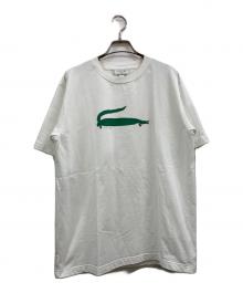 LACOSTE（ラコステ）の古着「ナガイワニプリント半袖TシャツT」｜ホワイト