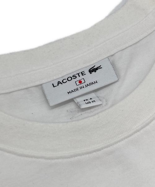 LACOSTE（ラコステ）LACOSTE (ラコステ) ナガイワニプリント半袖TシャツT ホワイト サイズ:4の古着・服飾アイテム