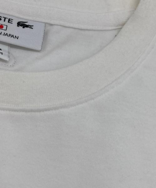 LACOSTE（ラコステ）LACOSTE (ラコステ) ナガイワニプリント半袖TシャツT ホワイト サイズ:4の古着・服飾アイテム