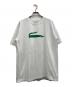 LACOSTE（ラコステ）の古着「ナガイワニプリント半袖TシャツT」｜ホワイト