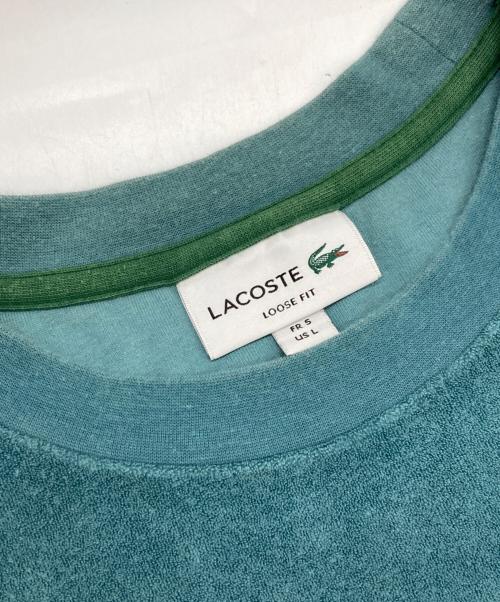 LACOSTE（ラコステ）LACOSTE (ラコステ) ハイゲージパイル地Tシャツ グリーン サイズ:5の古着・服飾アイテム
