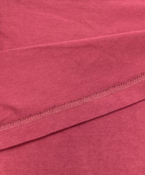 LACOSTE（ラコステ）LACOSTE (ラコステ) グラデーションネームロゴバックプリントTシャツ ワインレッド サイズ:5の古着・服飾アイテム