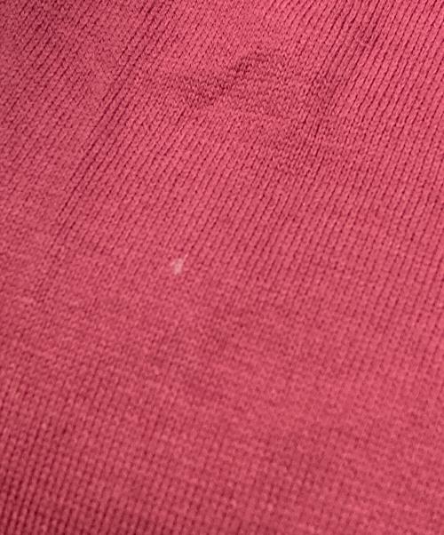 LACOSTE（ラコステ）LACOSTE (ラコステ) グラデーションネームロゴバックプリントTシャツ ワインレッド サイズ:5の古着・服飾アイテム