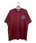 LACOSTE（ラコステ）の古着「グラデーションネームロゴバックプリントTシャツ」｜ワインレッド