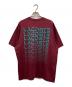 LACOSTE (ラコステ) グラデーションネームロゴバックプリントTシャツ ワインレッド サイズ:5：5000円