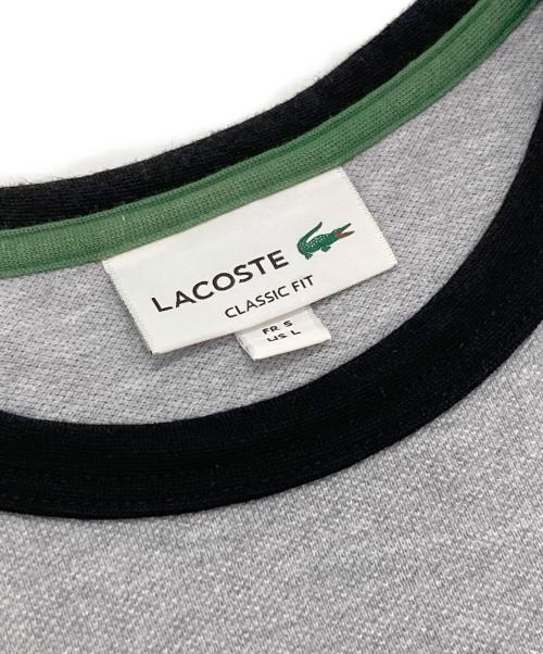 LACOSTE（ラコステ）LACOSTE (ラコステ) アウトドアジップポケット鹿の子地半袖Tシャツ グレー サイズ:5の古着・服飾アイテム