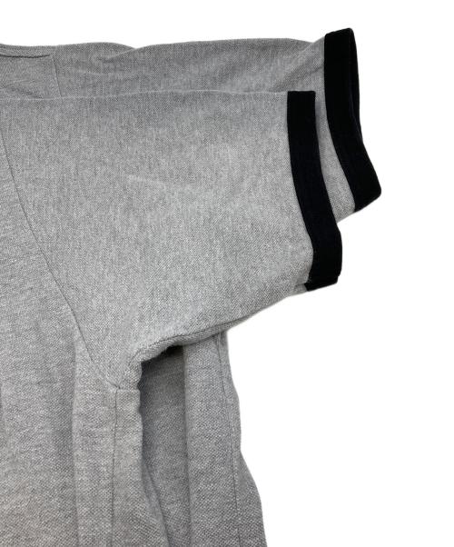 LACOSTE（ラコステ）LACOSTE (ラコステ) アウトドアジップポケット鹿の子地半袖Tシャツ グレー サイズ:5の古着・服飾アイテム