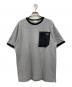 LACOSTE（ラコステ）の古着「アウトドアジップポケット鹿の子地半袖Tシャツ」｜グレー