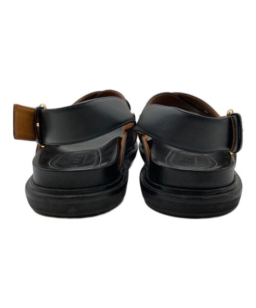 MARNI（マルニ）MARNI (マルニ) FUSSBET CRISCROSS SANDAL ブラック サイズ:39の古着・服飾アイテム