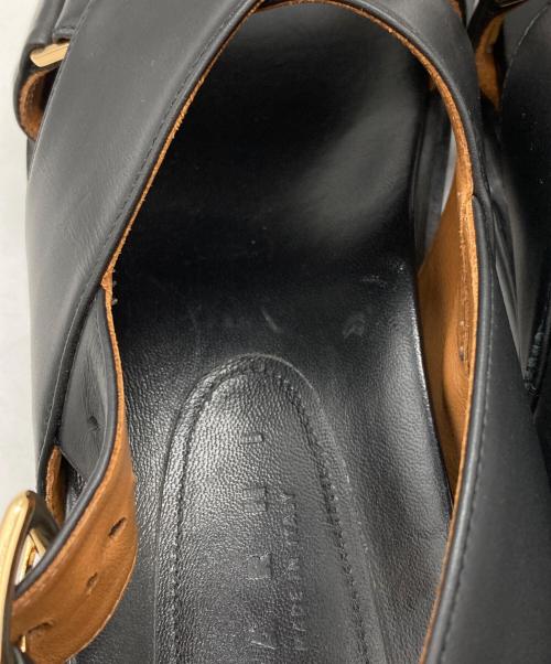 MARNI（マルニ）MARNI (マルニ) FUSSBET CRISCROSS SANDAL ブラック サイズ:39の古着・服飾アイテム