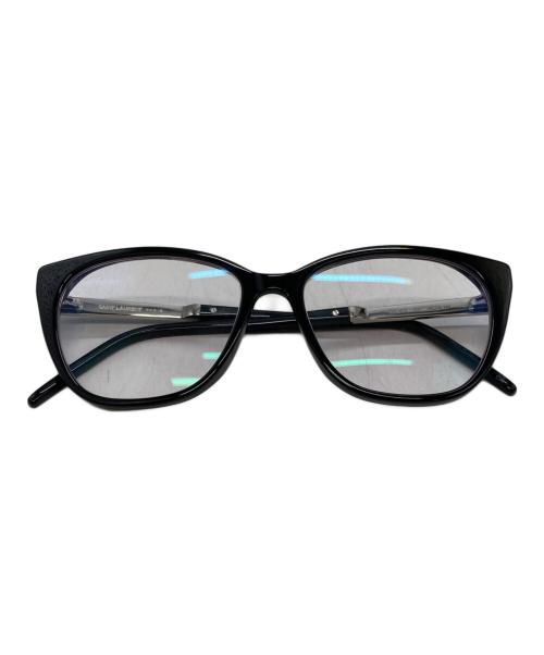 Saint Laurent Paris（サンローランパリ）Saint Laurent Paris (サンローランパリ) ウェリントン型アイウェア ブラック サイズ:54□16-145の古着・服飾アイテム