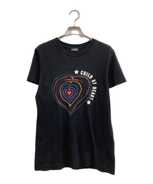 DIESEL（ディーゼル）DIESEL (ディーゼル) Tシャツ ブラック サイズ:Sの古着・服飾アイテム