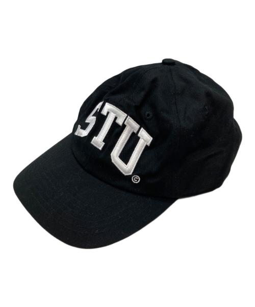 stussy（ステューシー）stussy (ステューシー) STU ARCH STRAPBACK CAP ブラックの古着・服飾アイテム