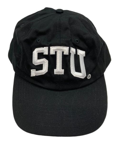 stussy（ステューシー）stussy (ステューシー) STU ARCH STRAPBACK CAP ブラックの古着・服飾アイテム