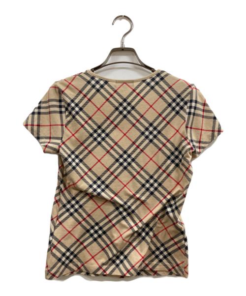 BURBERRY LONDON（バーバリーロンドン）BURBERRY LONDON (バーバリーロンドン) ノバチェックカットソー ブラウン サイズ:1の古着・服飾アイテム