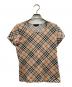 BURBERRY LONDON（バーバリーロンドン）の古着「ノバチェックカットソー」｜ブラウン