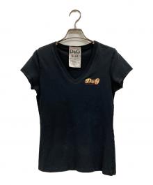 DOLCE & GABBANA（ドルチェ＆ガッバーナ）の古着「Vネックカットソー」｜ブラック