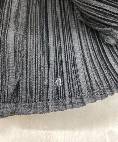 PLEATS PLEASE（プリーツプリーズ）PLEATS PLEASE (プリーツプリーズ) ロングプリーツパーカー ブラック サイズ:4の古着・服飾アイテム