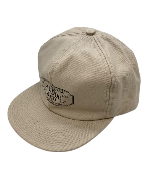 THE H.W.DOG&CO.（エイチダブリュードッグアンドコー）THE H.W.DOG&CO. (エイチダブリュードッグアンドコー) TRUCKER CAP ベージュ サイズ:38の古着・服飾アイテム
