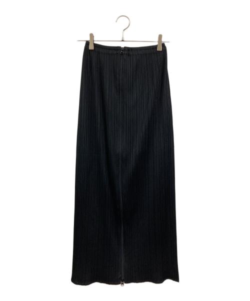 PLEATS PLEASE（プリーツプリーズ）PLEATS PLEASE (プリーツプリーズ) フロントジッププリーツスカート ブラック サイズ:2の古着・服飾アイテム