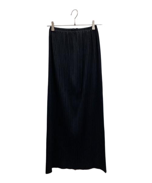PLEATS PLEASE（プリーツプリーズ）PLEATS PLEASE (プリーツプリーズ) フロントジッププリーツスカート ブラック サイズ:2の古着・服飾アイテム